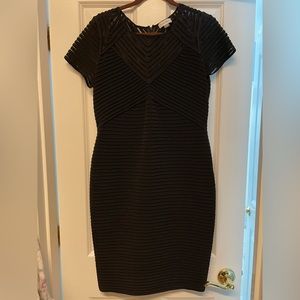 Calvin Klein black fitted cocktail dress size 12